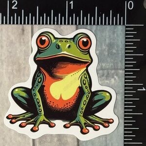 🌀10/$10🌀 Psychedelic Frog Reusable Waterproof Vinyl Sticker Decal